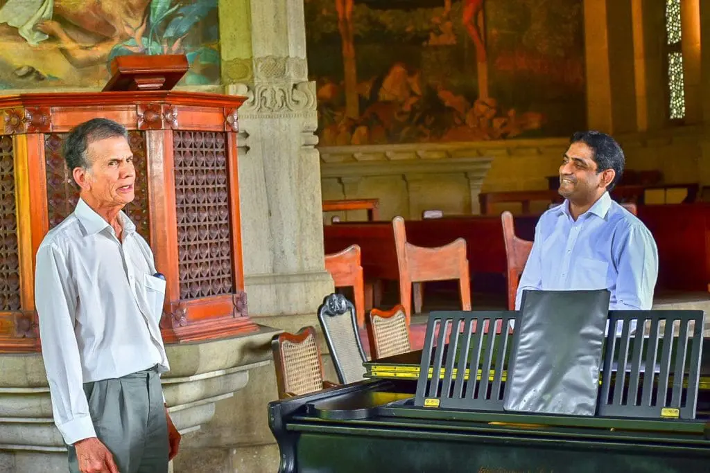 Mr Erol Fernando with the College Choirmaster