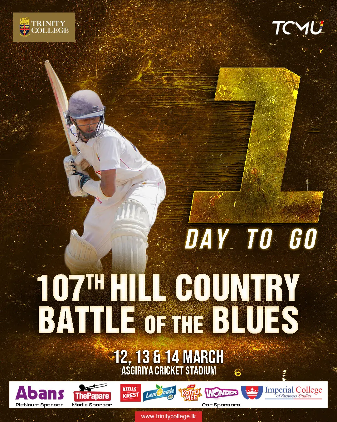 Relentless spirit. One team. One dream.

Trinity is ready!