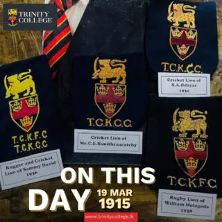 #KnowYourHistory On 19 March 1915, Trinity College, Kandy, marked a significant moment in its sporting history with the inaugural awarding of the College Lion, the highest honour in sports at Trinity.

Among the first recipients were sportsmen such as R. Ondatje, Richard Aluwihare, W. P. Beligammana, H. C. Inman, and M. P. Kallora, who had demonstrated both skill and commitment. The Cricket Eleven received the highest number of awards, highlighting the strength of the game at the College at the time. 

Read the full article on our College website!