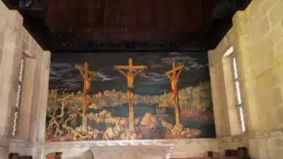 Today, we remember the cross.
Set within the Chapel, this Crucifixion mural draws us into the stillness of Good Friday, where sacrifice speaks louder than words, and love is laid bare. In its stark imagery, it reflects suffering willingly embraced, and a love that endured to the very end.
“For God so loved the world that He gave His one and only Son.” — John 3:16
For Trinity and every Trinitian, this is more than a moment in history. It is a call to pause, reflect, and to recognise that true strength is found not in power, but in sacrifice, humility, and grace.