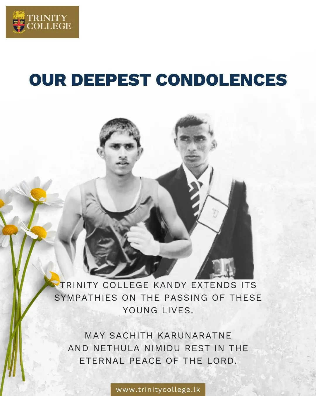 In this time of sorrow, the Trinity community stands together in remembrance.
Our thoughts and prayers are with their families and loved ones.