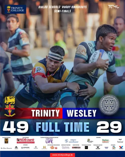 Dominant performance from the Lions as they outclass the Double Blues’ to book a spot in the Dialog Schools Rugby Knockouts Final for the second year running.