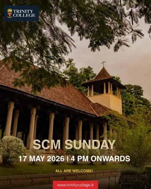 A calm evening of faith, fellowship, and reflection awaits 

Join us for SCM Sunday at Trinity College Chapel
🗓 17th May 2026 | ⏰ From 4 PM onwards