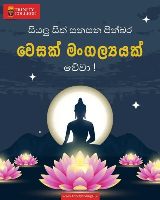 සියලු සිත් සනසන පින්බර වෙසක් මංගල්‍යයක් වේවා!