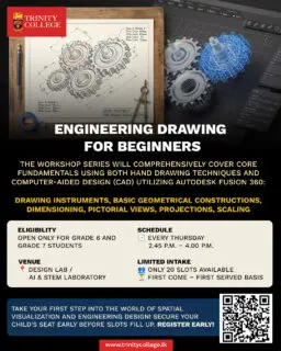 Is your child in Grade 6 or 7 and curious about how ideas transform into real-world products? The Automotive Society and Technology Faculty are launching an Engineering Drawing for Beginners workshop series!
From traditional hand-drafting on a drawing board to modern 3D modeling using Autodesk Fusion 360, students will gain essential visualization and design skills used by engineers worldwide. 🛠️💻
⏰ When: Every Thursday | 2:45 P.M. – 4:00 P.M.
📍 Where: Design Lab / AI & STEM Laboratory
⚠️ Limited Intake: Only 20 seats available!
Don't miss out on this hands-on learning opportunity. Scan the QR code on the flyer or click the link in our bio to register via MS Forms today!
👇 Register via the MS Form Link here: https://forms.cloud.microsoft/r/UZS0884BLL