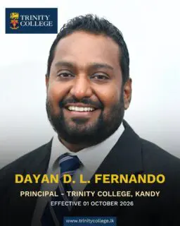 The Board of Governors is pleased to announce that Mr. D. D. L. Fernando has been selected to succeed him effective 1st October 2026. We wish Mr. Fernando a successful tenure of office at Trinity!
Read the full announcement on our College website.