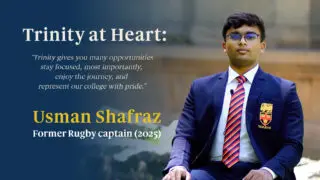 🦁 Trinity at Heart | Mr. Usman Shafraz
Hear from former Trinity Rugby Captain Mr. Usman Shafraz as he shares what Trinity truly means to him.
Listen to his story. ❤️💛💙