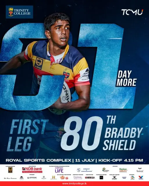 1 day more. One Shield. One Pride. 🦁🏉

The wait is almost over. Tomorrow, the Lions charge into the 80th Bradby Shield First Leg, ready to uphold a legacy built on courage, commitment, and brotherhood.

Rise as one. Roar as one. Go Lions! ❤️💛💙