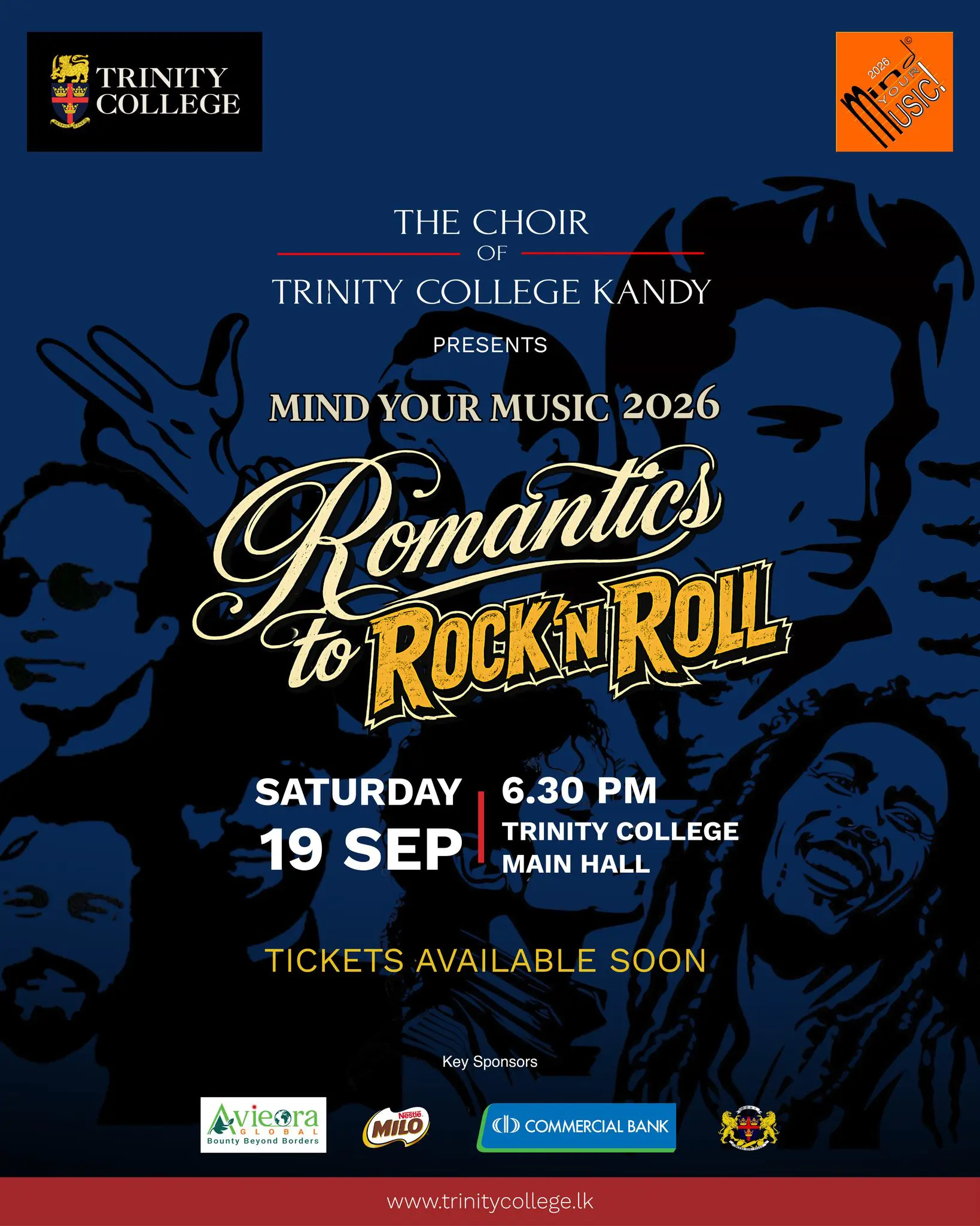 Just a few more weeks until the Trinity College Choir takes the stage to journey through music from the romantic era to Rock ’n’ Roll.
Get ready for an evening of music, memories, and rhythms that move your heart!
