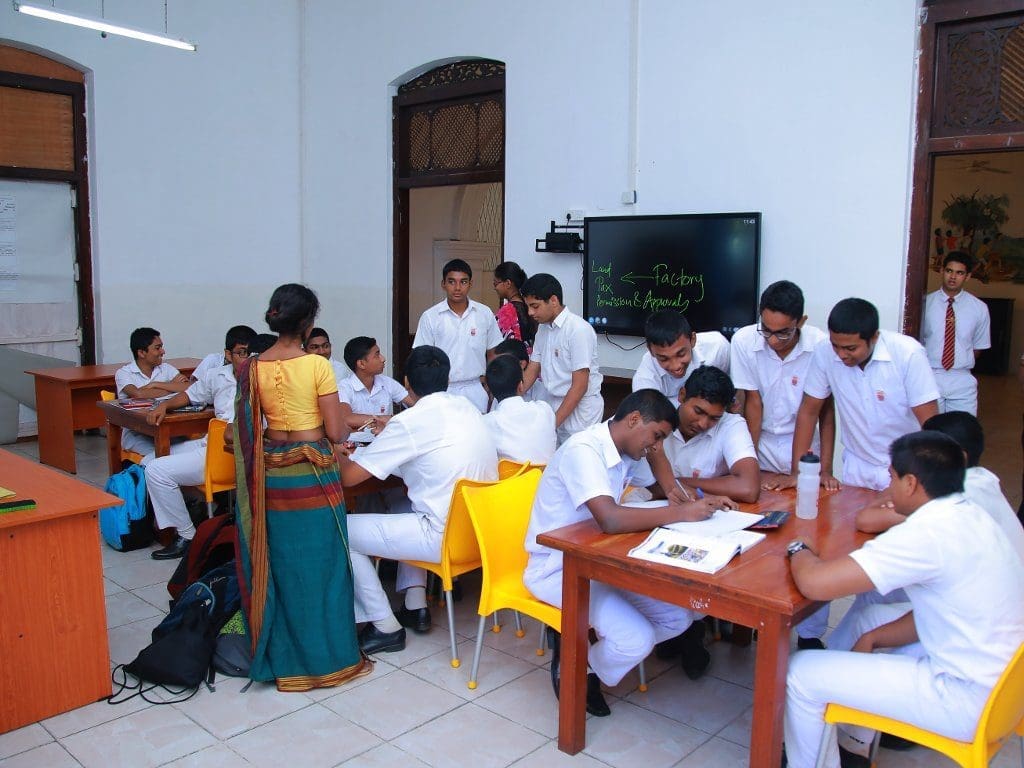 Group of students at the London A Level section