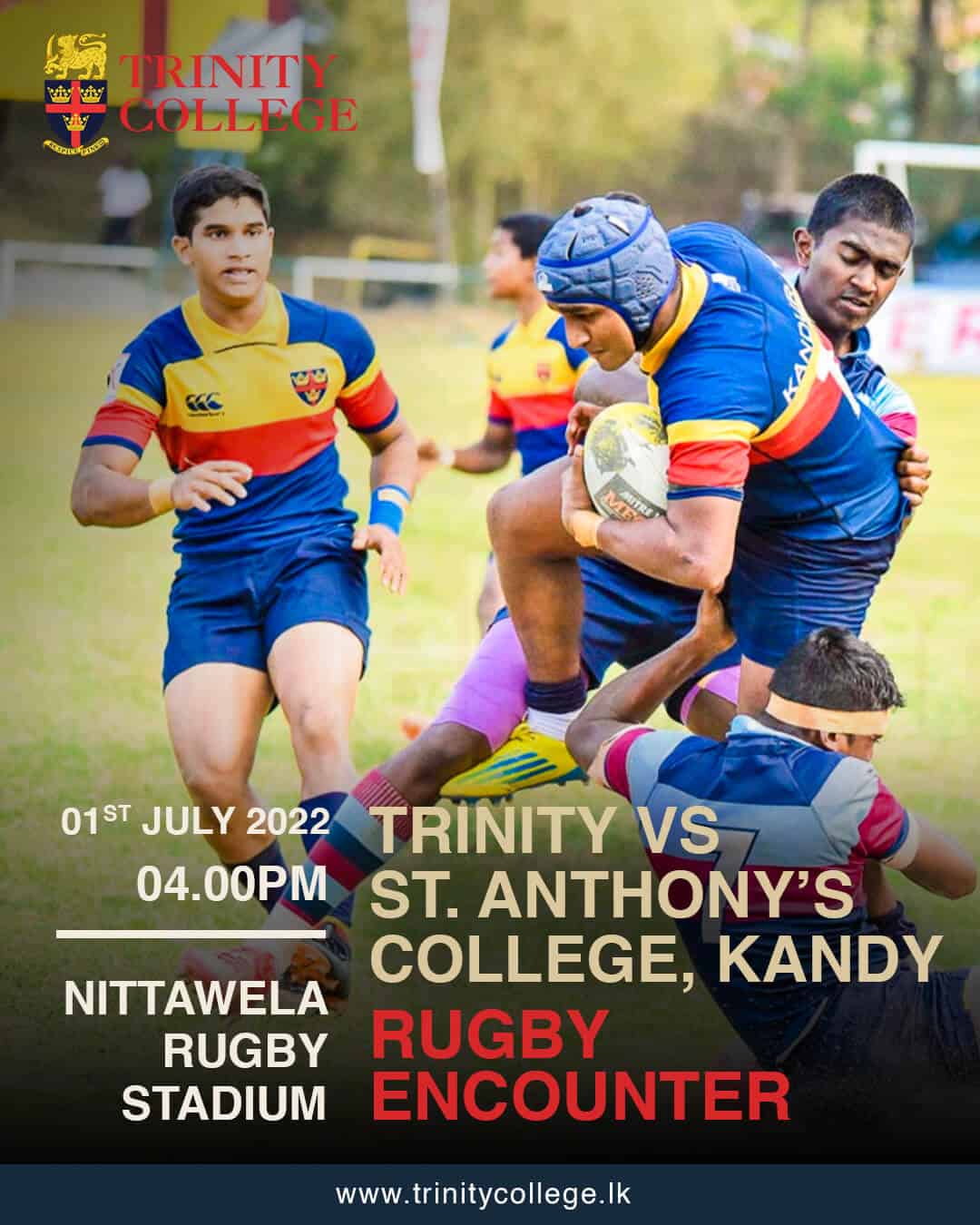 Trinity vs St. Anthony’s College, Kandy – Rugby Encounter | Trinity ...