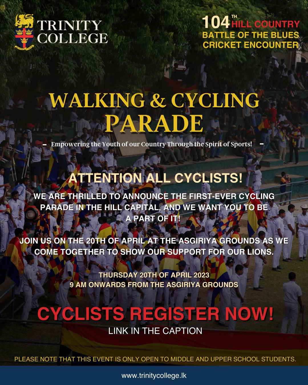 SOG - cycling parade Registration PosterC