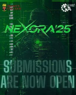 Enter the Nexus…
Innovators. Dreamers. Digital pioneers — your journey begins now.

Submissions for NEXORA ’25 are now officially OPEN.
Hosted by the ICT Society of Trinity College, this is your battlefield — where ideas ignite, logic prevails, and creativity takes command.

Sharpen your minds. Perfect your entries. Let your work echo through the circuits of competition.
Whether you code, design, strategize, or innovate — now is your time to make your mark.

🗓️ Deadline for all submissions: August 19
🔗 Submit here: https://forms.cloud.microsoft/r/VWC7Uejemg?origin=lprLink

Let the digital odyssey begin.

#NEXORA25 #TrinityICTSociety #DigitalOdyssey #InnovateWithPurpose #CodeCreateConquer #FutureTechLeaders #TechBattlefield #StudentInnovators #TrinityCollegeKandy #TrinityCollegeLK #TechCompetition2025 #DesignThinkInnovate #NextGenDigitalMinds #SubmissionsOpen
