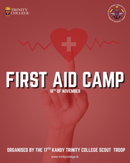 Prepared. Confident. Ready to respond.

Our First Aid Camp will offer hands-on training to ensure every participant understands the importance of safety, quick action, and care. 🚑

#TrinityCollegeKandy #TrinityCollegeLK #FirstAid #FirstAidTraining #ScoutTroop #TCKScouts #SafetyAwareness #BePrepared #LifeSkills #EmergencyCare
