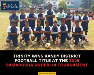 Trinity Under-14 Football team emerged as District Champions at the 2025 Samaposha Tournament, earning their place at the All-Island Championship.
Read the full article on our College website!
#trinitycollegelk #trinity #college #kandy #students #education #school #srilanka #football #youthfootball #schoolsports #districtchampions #samaposha #u14