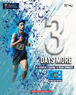 โณ Just 3 days to go!
The countdown is on as Trinity athletes gear up to give it their all at Asgiriya Stadium. Join us from 8 AM onwards and be part of the action, energy, and school spirit!
#3DaysMore #TrinityCollegeKandy #TrinityCollegeLK #TCMU #TrinityAthletics #AsgiriyaStadium #BlueAndGold #LionsOnTrack #SchoolSports