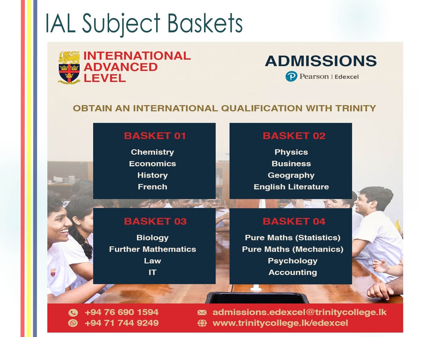 Grade 12 (2027) Registrations | Trinity College Kandy, Sri Lanka